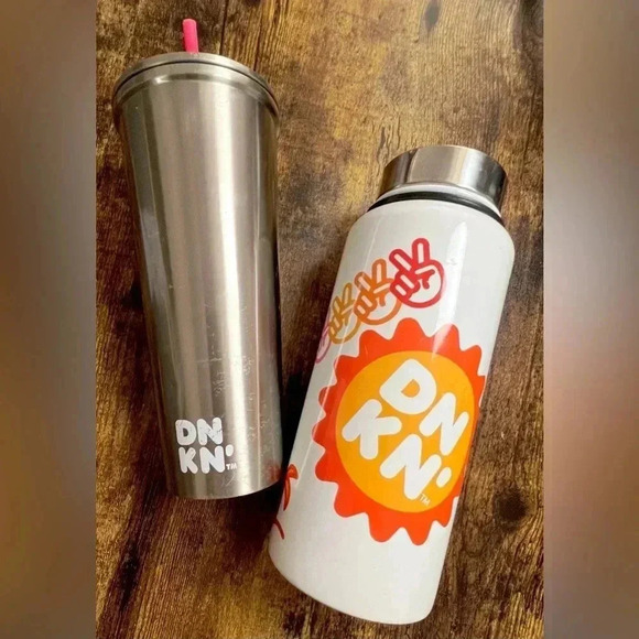 SET: Dunkin Donuts | two pieces, a tumbler & thermos. - Picture 1 of 16